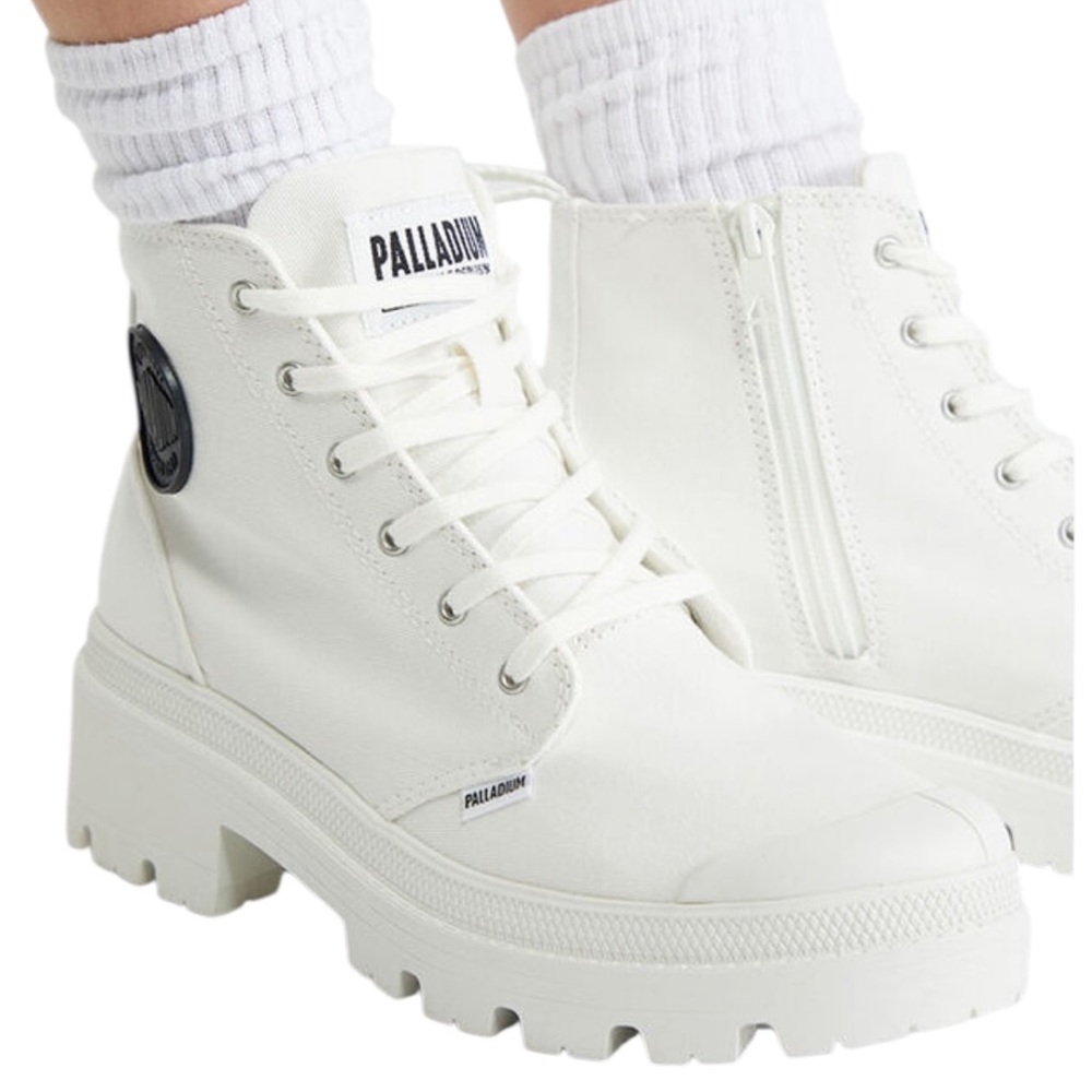Palladium Off-White Canvas Lug Sole Boots various sizes